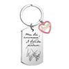 1Pc Love Accessories Commemorative Gift Russian Keychain Fashion Accessories Engraved Keychain Simple Style Stainless Steel