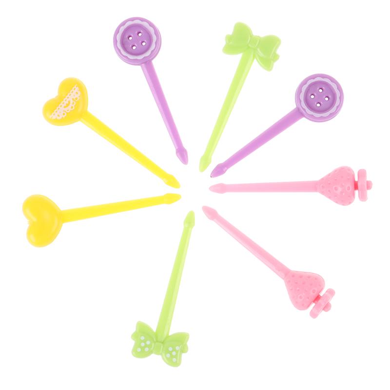 8 шт. фруктовая вилка мини-детская закуска торт десерт еда шпажка зубочистка бенто обеды