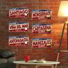 Chile Argentina Ecuador Colombia License Plate Landmark Metal Sign City State Decorative Car Plate Garage Club Bar Wall Decor