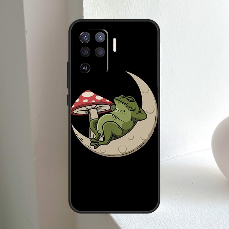 Коттеджкор Эстетика Лягушка Гриб Для OPPO A6 A5 Pro A15 A17 A77 A16 A76 A96 A18 A38 A58 A78 A98 A54 A74 A94 A40 A60 A80 Чехол