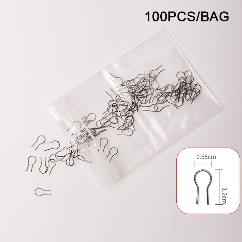 50/100PCS Hanging Firing Hook Jump Rings Pottery Ornament High Temperature Resistance Tungsten Wire Hanger Pottery Hanging Ring