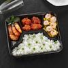 Disposable 4-Compartment Plastic Meal Boxes
