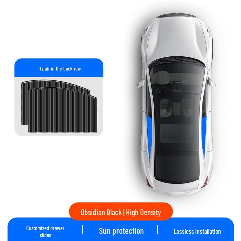 Magnetic Car Window Sunshade Curtain for Rear Seat Privacy