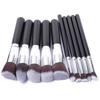 10 PCS Professional Makeup Brushes Eyeshadow Rouge Liquid Foundation Brushes Soft Synthetic Hair Brush Mini Kits Makeup Tools