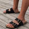 Модные женские сандалии с открытым носком - Пробковая стелька Регулируемая пряжка Дышащие и удобные Модные мужские кеды для скейтборда - Модные шлепанцы