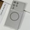 Стеклянный Матовый Чехол Для Samsung Galaxy S23 S24 S25 S26 Ultra Магнитный Для Magsafe Беспроводной Зарядки Ударопрочный PC Чехол
