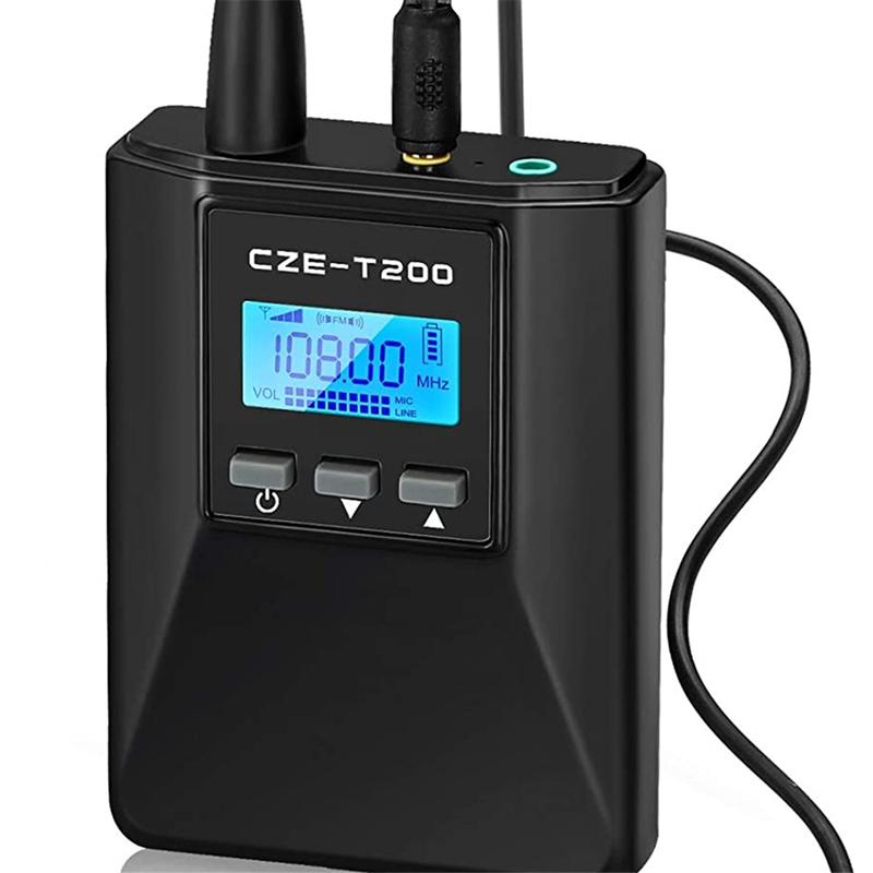 0.2W 200mW Professional FM Radio Portable Transmitter 76-108MHz Adjustable Transmissor