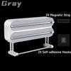 Kitchen Plastic Wrap Dispenser Refrigerator Magnetic Cling Film Holder Baking Tinfoil Cutter Roll Paper Stand Organizer