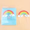 Cute Memory Freeze Rainbow Candle Personalized Creative Sun Rainbow Cloud Cartoon Decoration Supplies