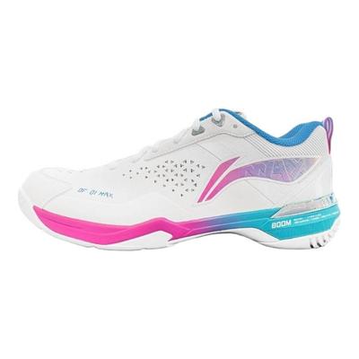 Li Ning Blade Ma Амортизирующие Нескользящие Износостойкие Низкие Бадминтонные Кроссовки Унисекс Белый Розовый Синий AYAU005-4