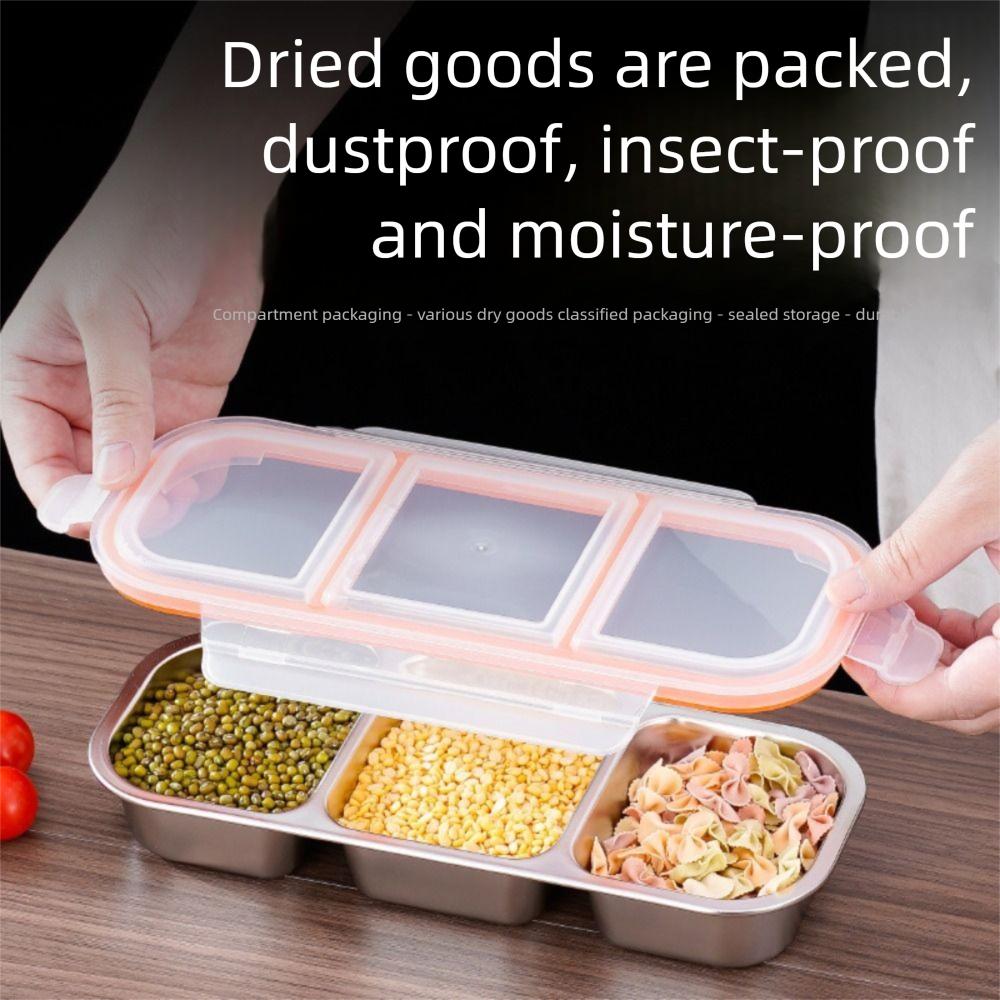 Leak-proof Food Storage Container 2/3 Grids Fruit Food Fresh Box  Kids Gift