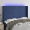 VidaXL LED Headboard Bedroom Furniture Double Bed Accessory Head of Bed Frame Interior Blue 3123912
