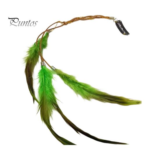 Заколка для волос в виде пера, цветная кожаная длинная заколка для волос с кисточками, легко сочетающийся головной убор, аксессуары для волос для тематических вечеринок