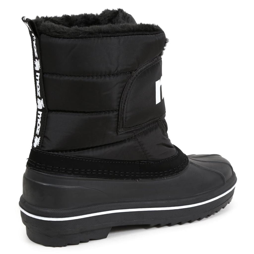 Ботинки Mozu Bean Down, Внутренний боа, Застежка на липучке, Женские, Черные, Размер 25 см