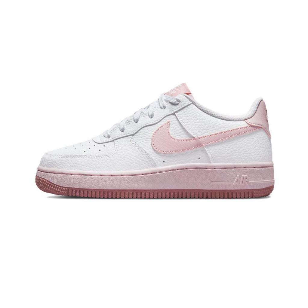 Nike Кроссовки Nike Air Force 1 для скейтбординга, детские, белые с розовым, CT3839-107(Team130-VAM)