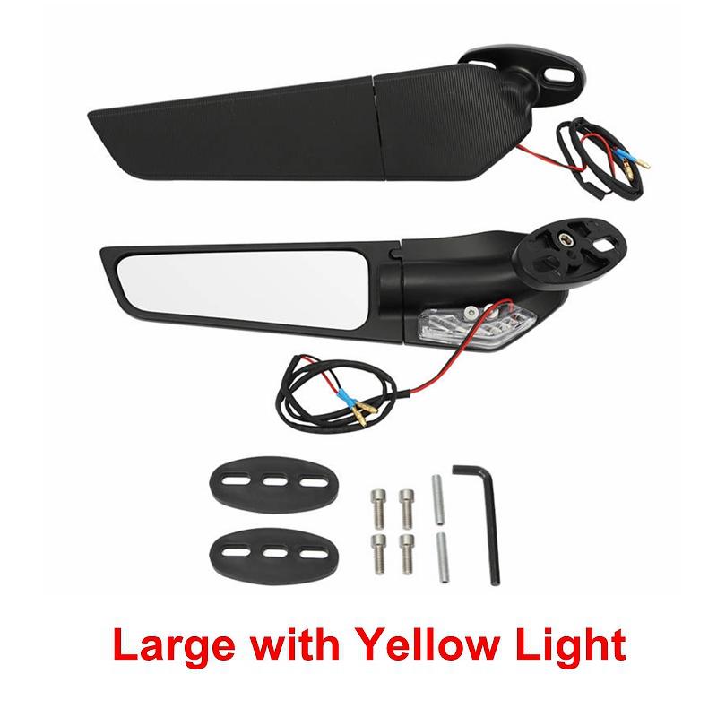 Мотоциклетное ветрокрыло, регулируемое вращающееся зеркало заднего вида для Suzuki GSXR ZX10R Yamaha YZF R6 R1 Honda CBR 250R 650R CBR125