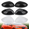 Накладка на зеркало заднего вида Для Renault Clio MK5 2024 2025 Черный / Белый Накладка на боковое зеркало заднего вида