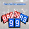 Sports Scoreboard Table Top Flip Score Count Board for Basketball Volleyball Football