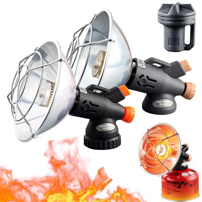 Портативный пропановый обогреватель с защитной сеткой Мини-обогреватель для кемпинга из нержавеющей стали Безопасный обогреватель для палатки для рыбалки на открытом воздухе Кемпинга
