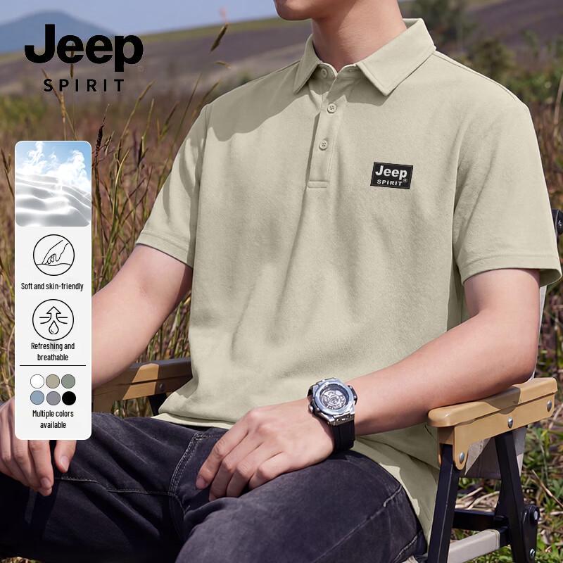 Мужская повседневная футболка-поло JEEP SPIRIT, плотная