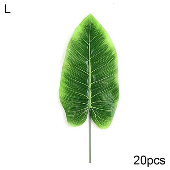 20 шт., искусственные растения, поддельные банановые листья, сделай сам, цветочная композиция, домашний декор для вечеринки