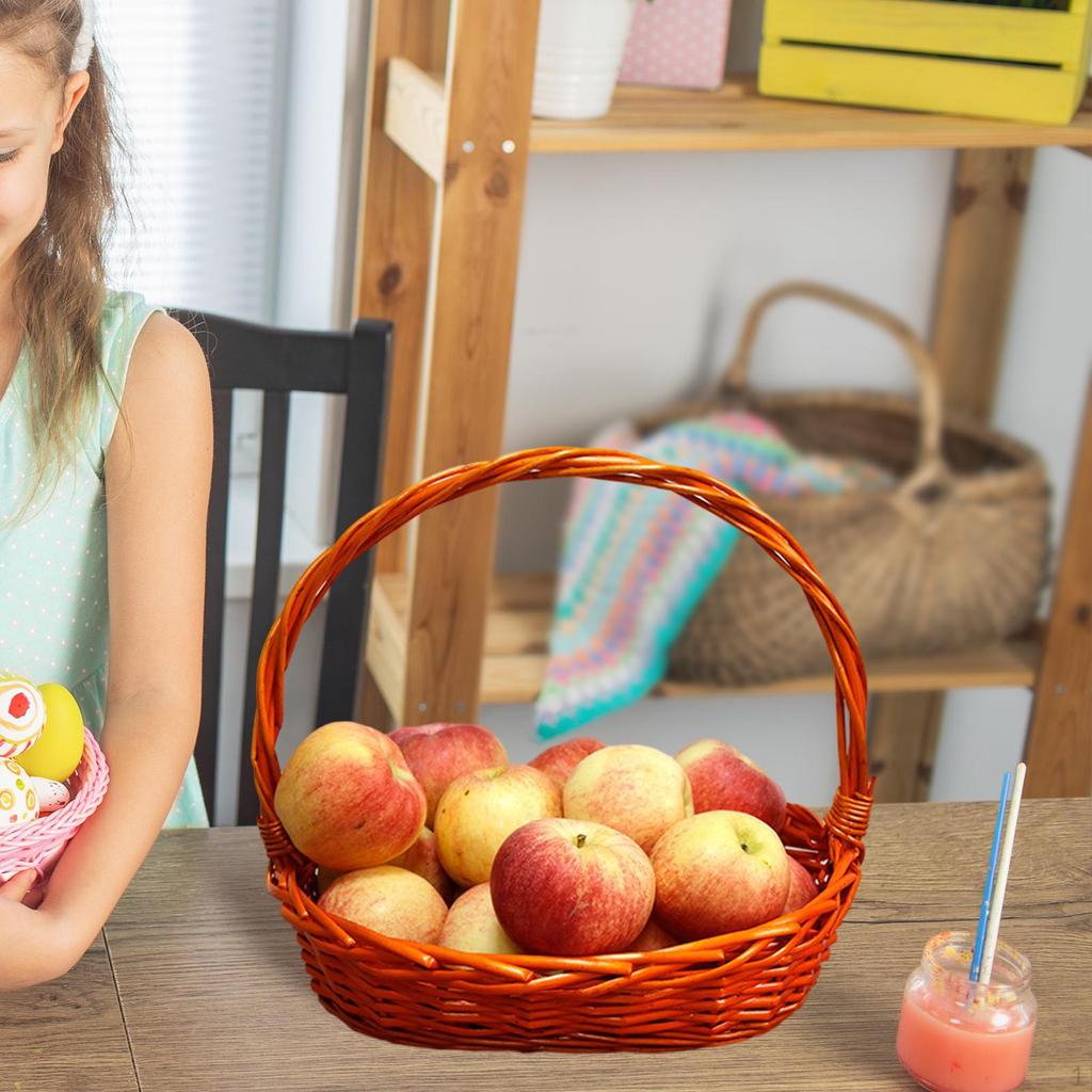 Классическая пасхальная корзина для хранения конфет, ручная работа, для ежедневного использования, детская вечеринка