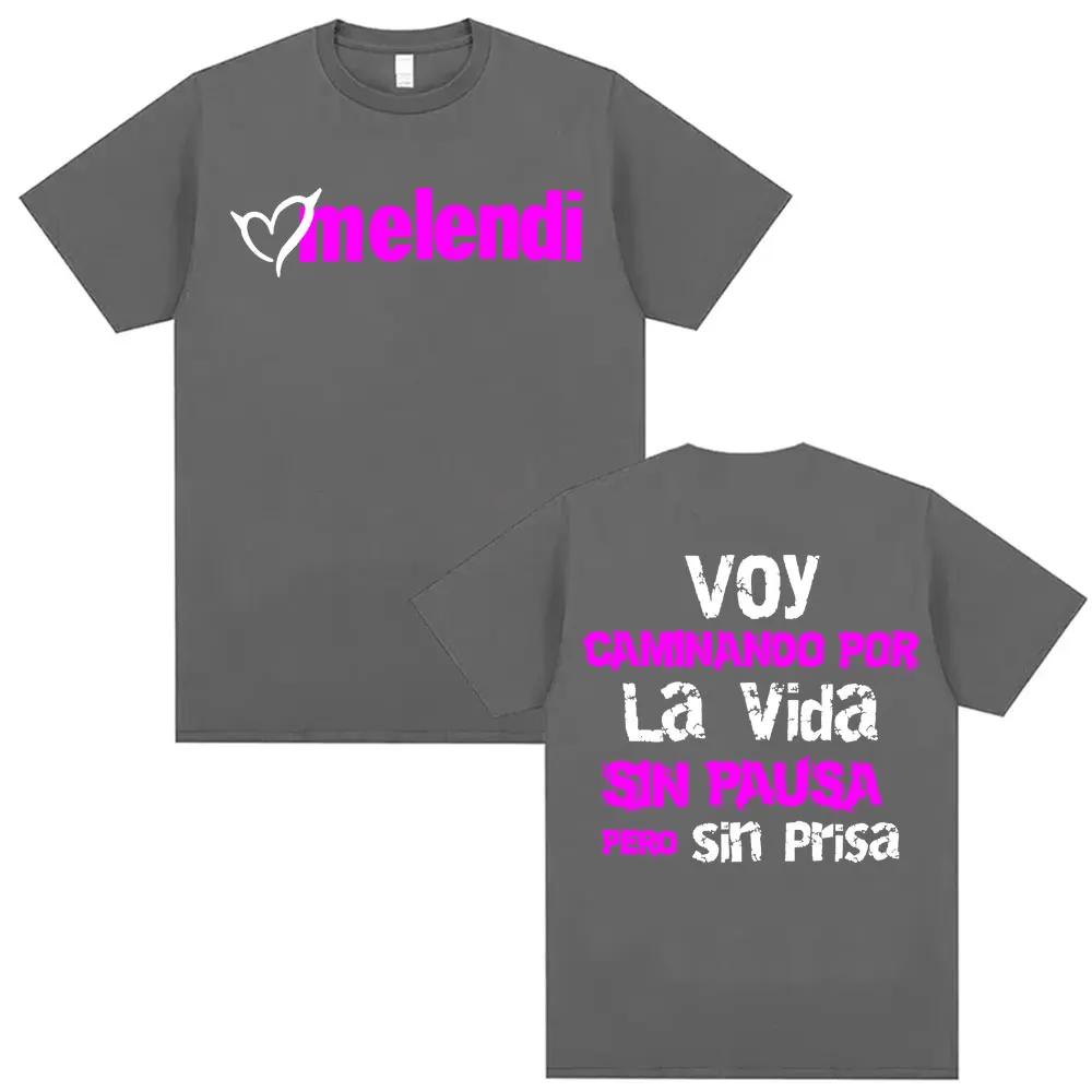 Melendi Caminando Por La Vida Graphic T-shirt Men Women Printed Tee Summer Casual Fashion Clothing Tops High Quality Vintage Streetwear