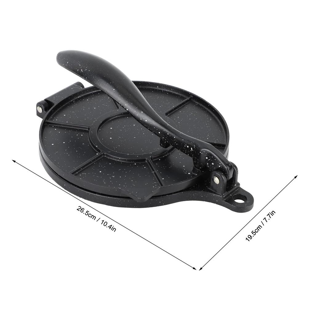 Чугунная машинка для тортильи - 10,4x7,7 дюйма Электрический пресс для роти и тортильи, пресс для мучных тортилий, многофункциональный пресс для тортильи для оберток для пельменей