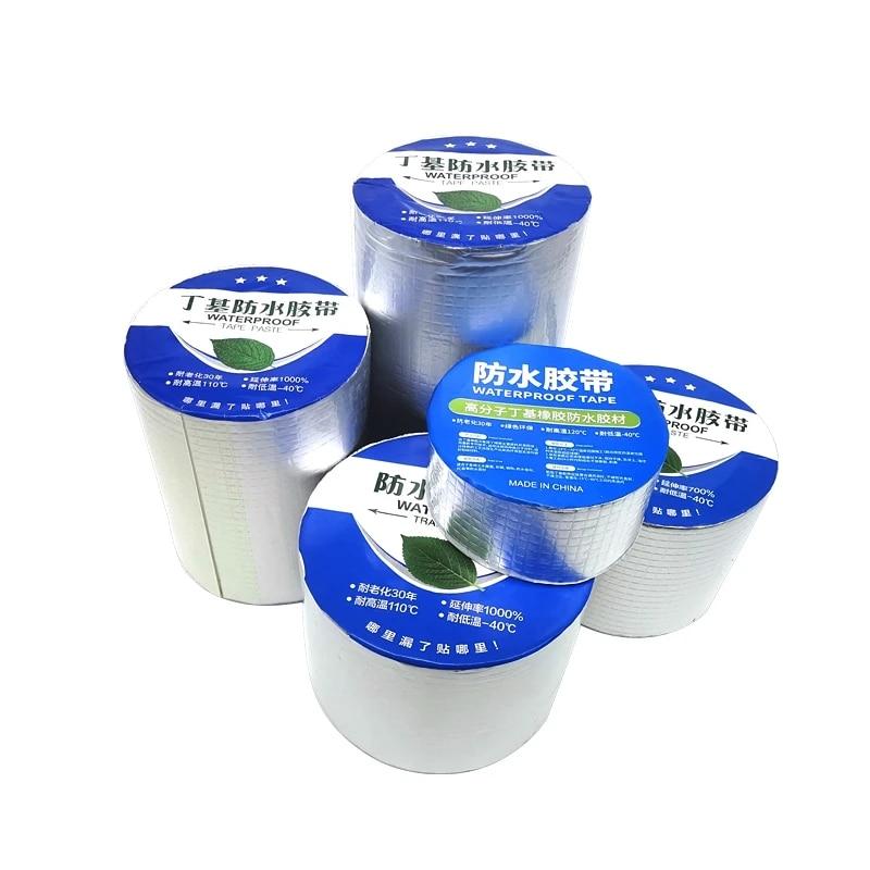 10M Aluminum Foil Butyl Waterproof Tape, High Temperature Resistant Leak Repair Sticker for House Walls and Water Pipes