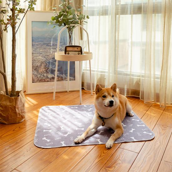 Puppy Pee Pad Leak-proof Washable Pet Pee Pad Reusable Anti-Slip Fast Absorbent Dog Mat