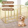 Foldable Dog Cage Yard Fence Pet Dogs Playpen Heavy Duty Iron Fence Kennel House Game Playground for Dog Cat Kitten Rabbit Cage