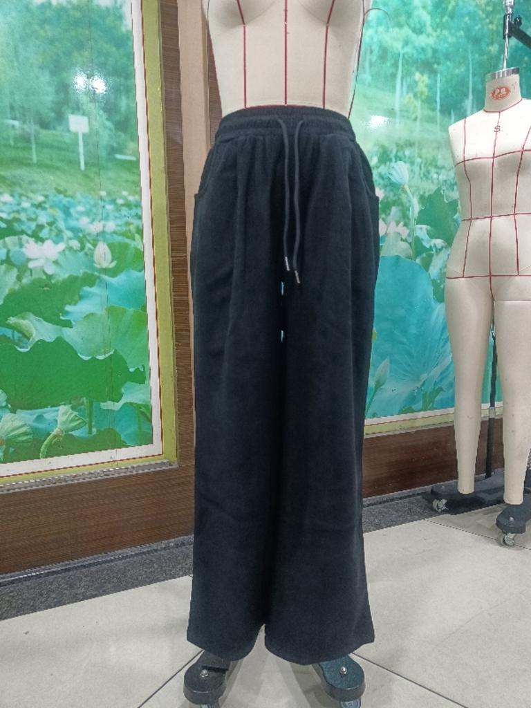 Женские модные вельветовые повседневные брюки с широкими штанинами, прямые брюки