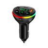 Автомобильный FM-модулятор с индикатором частот, Bluetooth с подключением к телефону, MP3, зарядка, трансмиттер