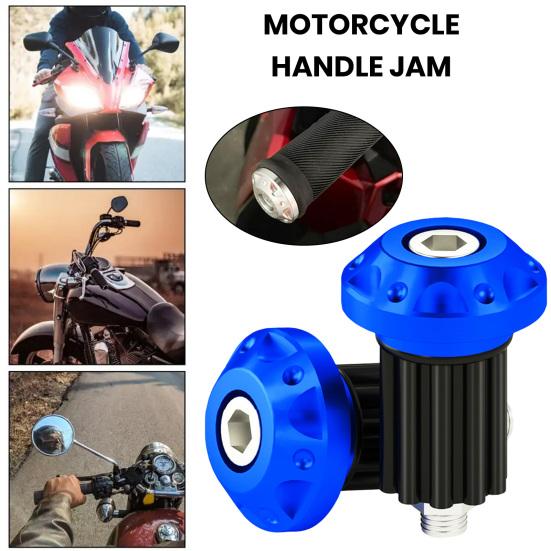 1 Pair Motorcycle Handlebar End CNC Aluminum Alloy Universal Motorbike Scooter Grip Handle End Plug Trim Cover Modification Accessories