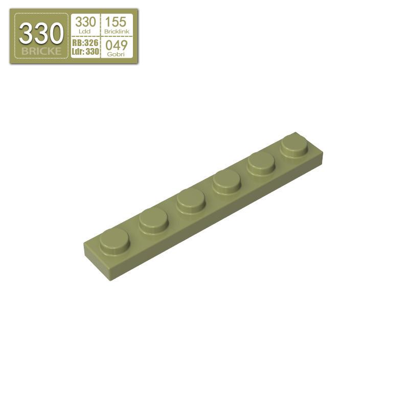BRICKE 1x6 Thin Plate for Lego 3666 Compatibility – Loose MOC Building Blocks