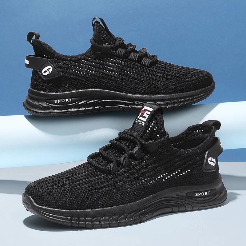 2024 новые летние дышащие спортивные кроссовки, повседневные модные мужские туфли из сетчатой ткани, мужские кроссовки с низким верхом