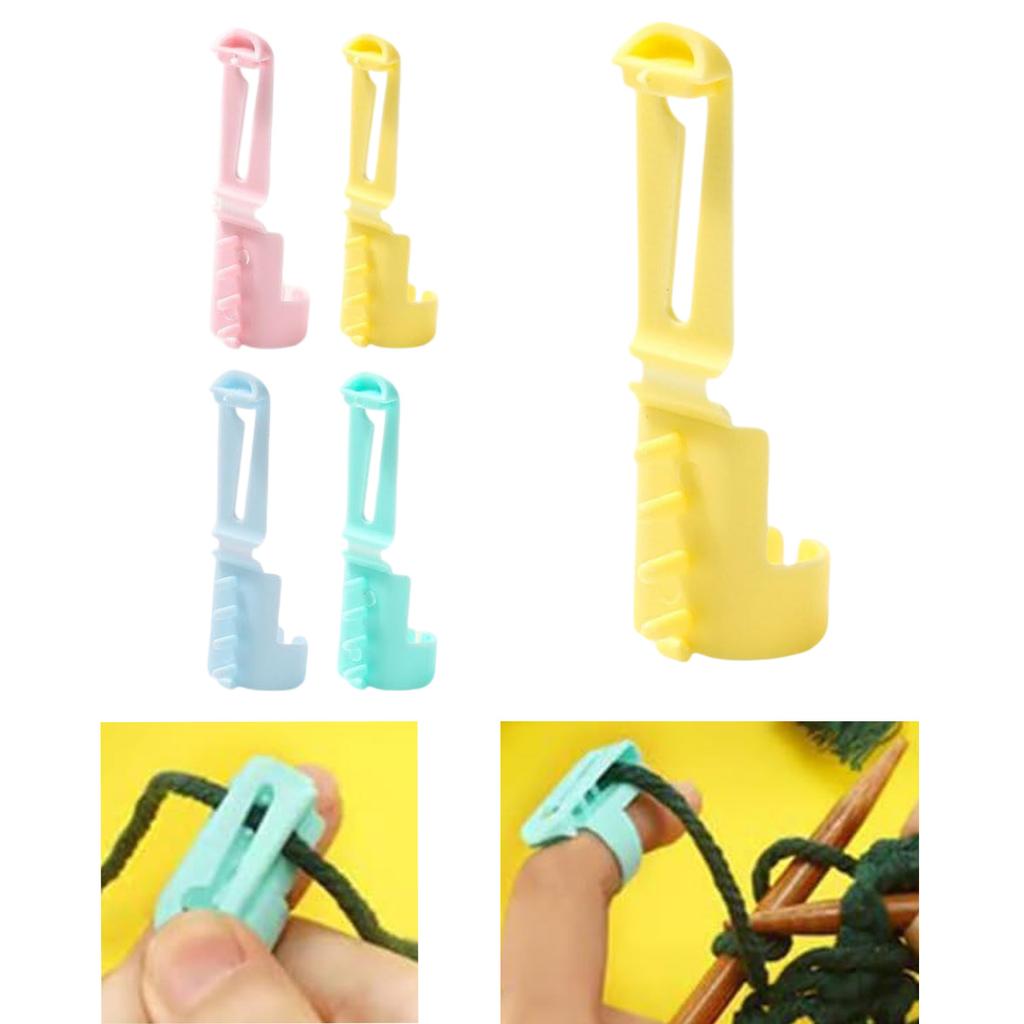 4 шт. Кольца-направляющие для пряжи, натяжные кольца для вязания крючком, инструмент для вязания, регулируемые сопутствующие кольца, аксессуары для вязания