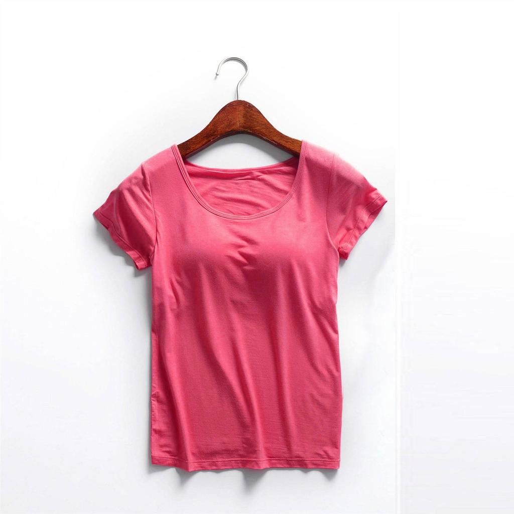 Женская однотонная рубашка на грудь с чашечкой и йогой, женская майка, нижнее белье