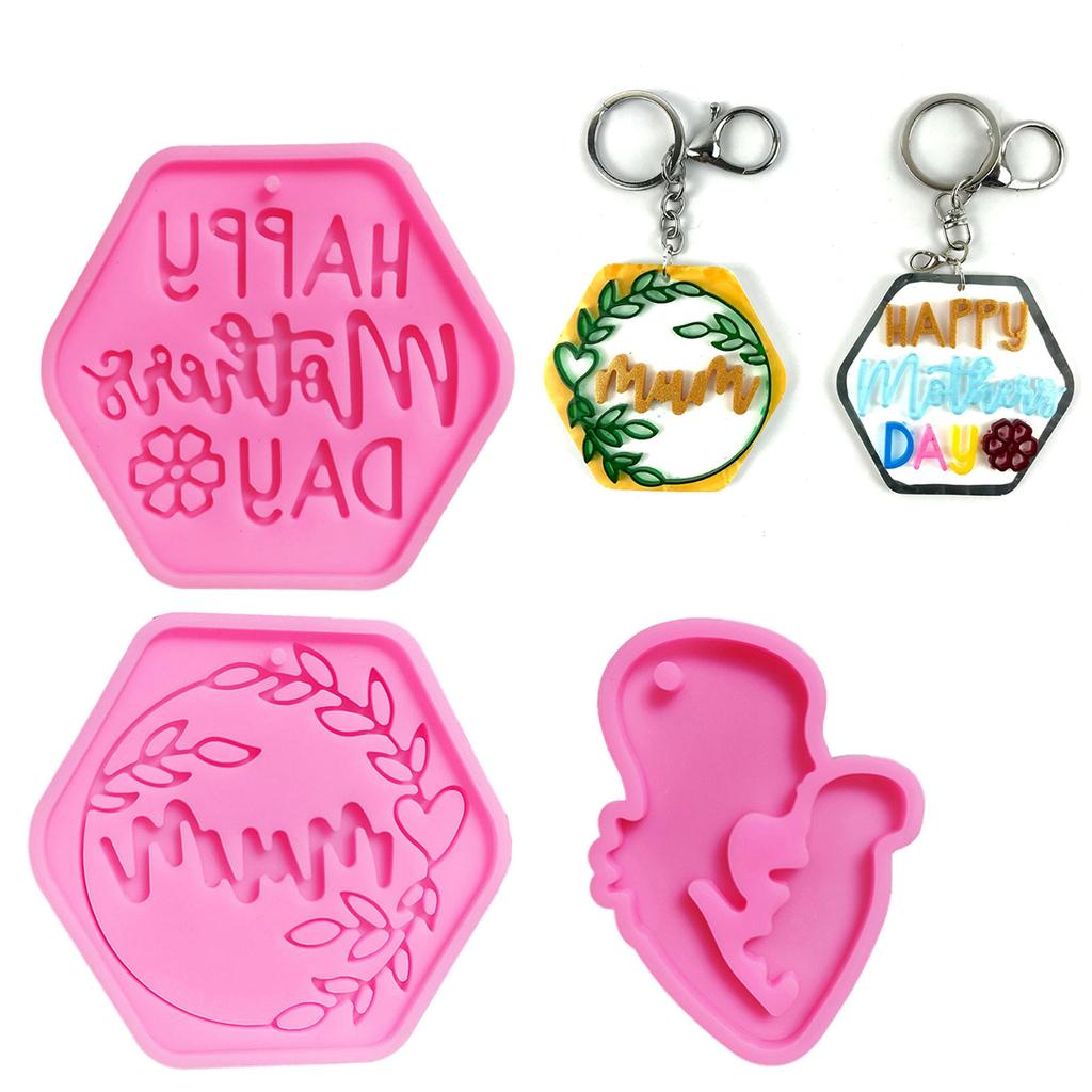 Новинка День матери Подвеска Силиконовая форма брелок смоляная форма для изготовления ювелирных изделий форма для эпоксидной смолы DIY Подставка Искусство Ремесла