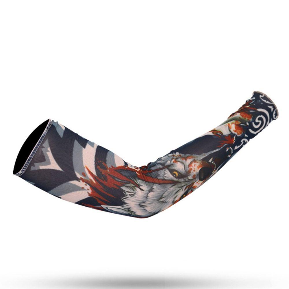 Summer Cooling UV Protection Arm Cover Sun Protection Flower Arm Sleeves Tattoo Arm Sleeves