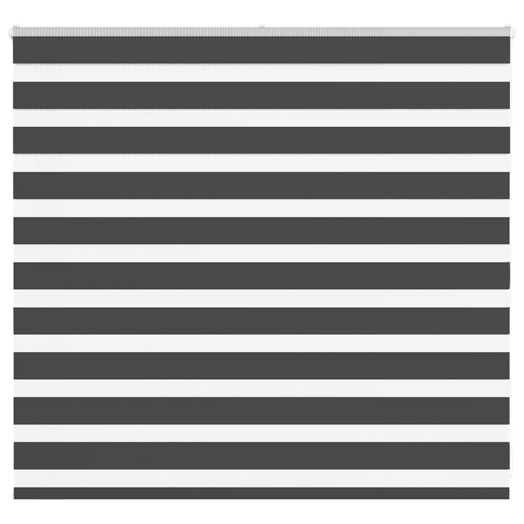 Double Zebra Blind Dark Grey 110x150 cm Fabric Width 105.9 cm Polyester