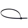 100Pcs 10Cm Nylon Plastic Zip Trim Wrap Cable Loop Ties Wire Self-Locking Black