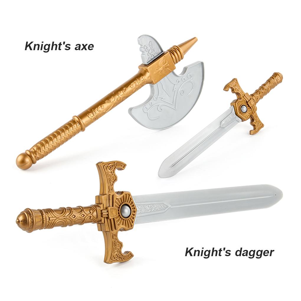 10 шт./набор Детский средневековый костюм Хэллоуин Сценическое выступление Детский сад Шлем Перчатки Комплект Подарок на день рождения Фестиваль