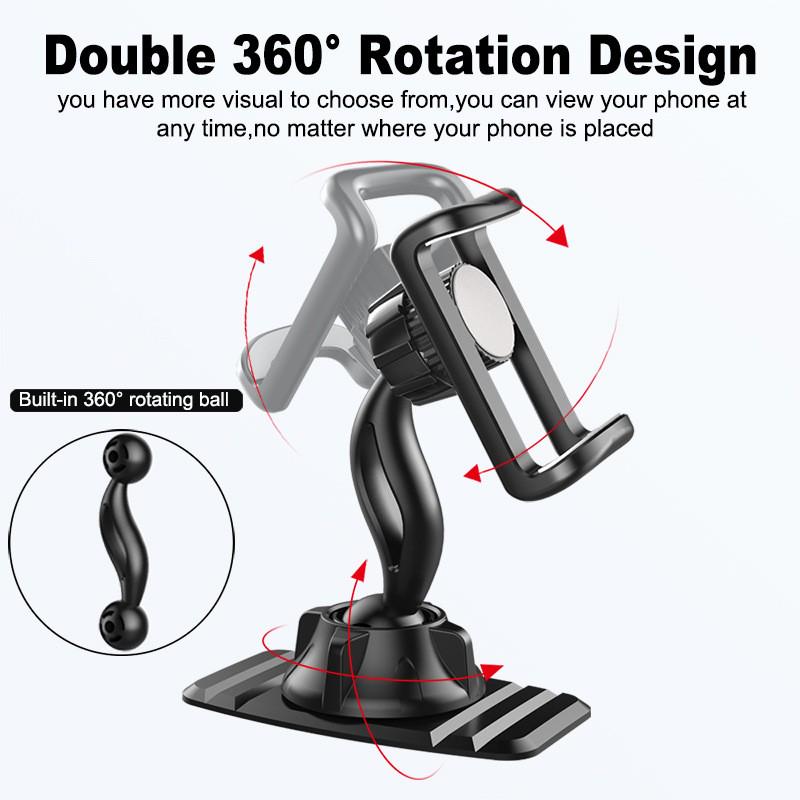 360 Degree Rotation Car HUD Dashboard Mount Holder Stand Universal Mobile Cell Phone GPS Car Bracket