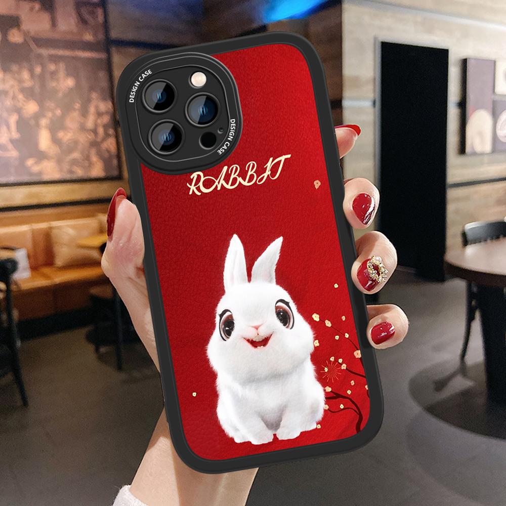 Тонкий весенний фестиваль Гала-талисман из кожи кролика, чехол из искусственной кожи, чехол для телефона для Huawei Honor Infinix iPhone Vivo