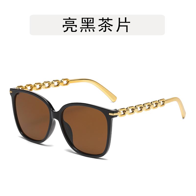 Vintage Retro Designer Sunglasses Woman Fashion Trendy Square Shape Sun Glasses for Women Chain Leg Female Sunglass