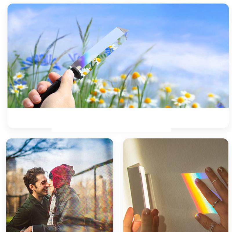 Игрушки по физике, тройная призма, стекло, отражающее цветной спектр света, обучающие развивающие игрушки для детей, школьное обучение