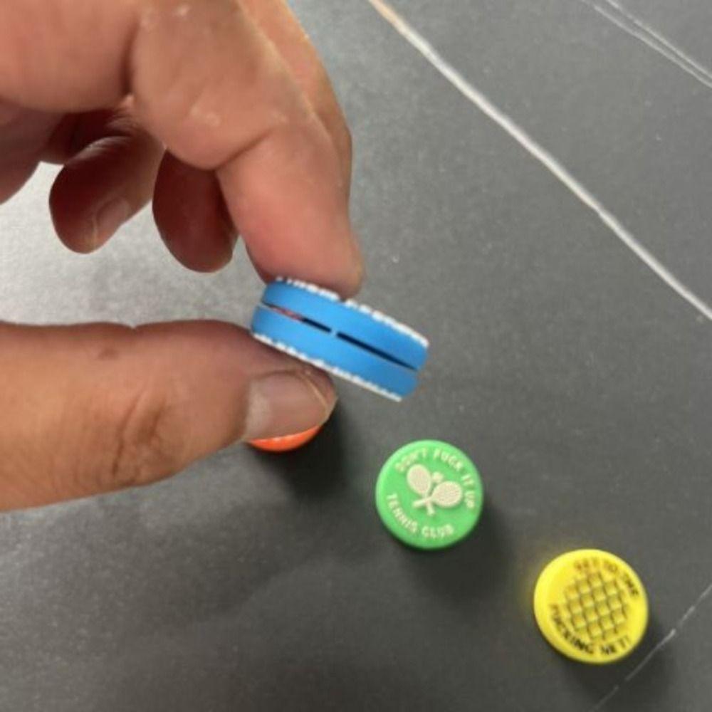 Силикагель Теннисный Демпфер Веселые Лозунги Амортизатор Забавный Теннисный Гаситель Вибраций Корт