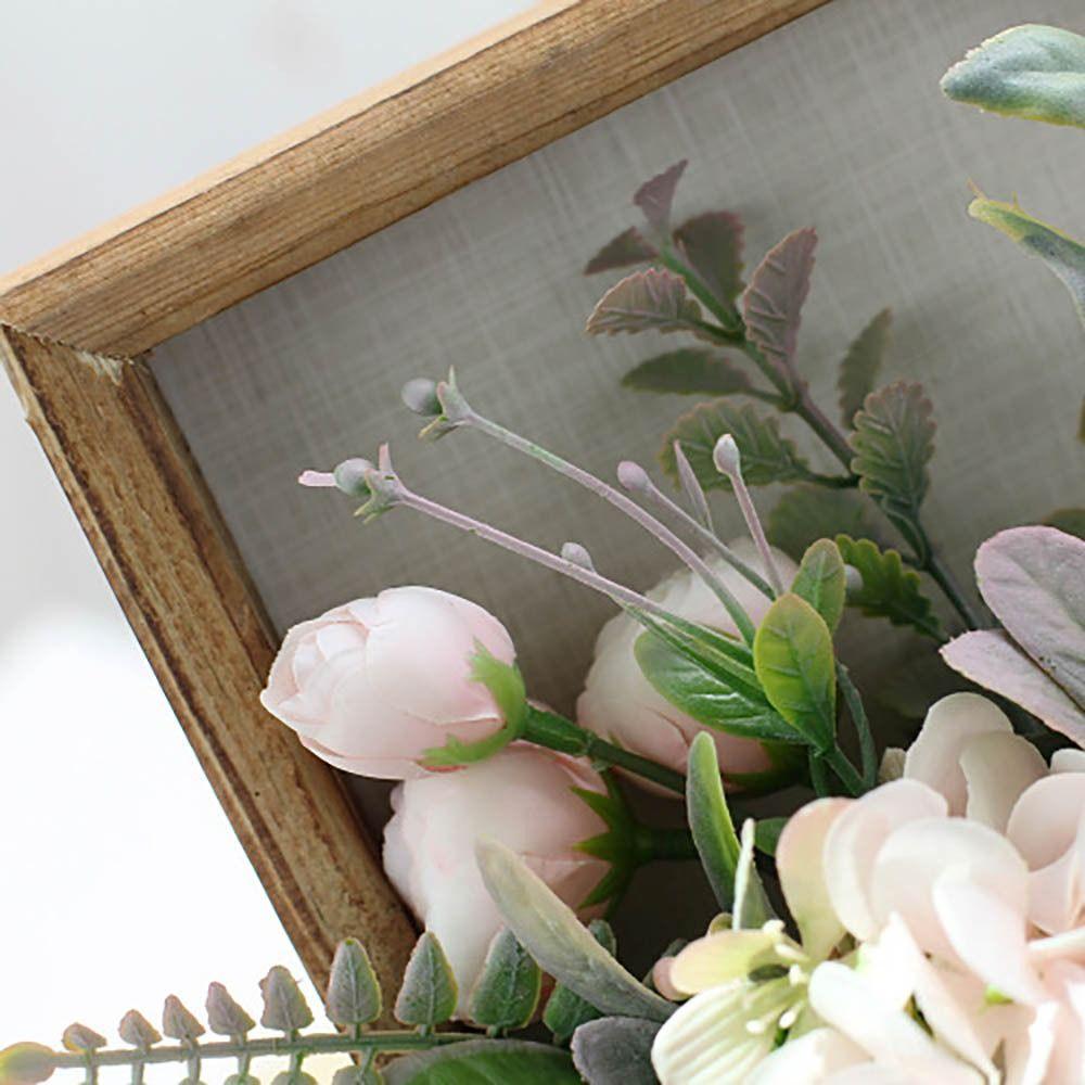 Simulated Flower Flower Photo Frame Creartive Art Plant Holder Wall Hanging Photo Frame  Wedding