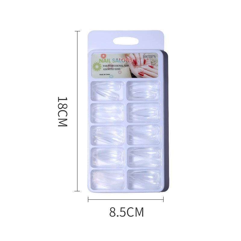 100 шт. инструмент для накладных ногтей, бесшовные прозрачные искусственные ногти, инструменты для украшения маникюра